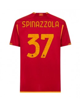 AS Roma Leonardo Spinazzola #37 Heimtrikot 2023-24 Kurzarm